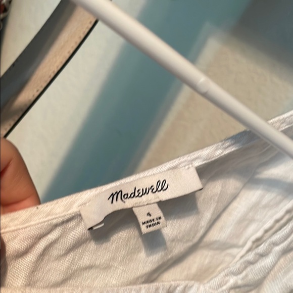 NWT Madewell 100% Linen Cross-Back Sleeveless Top - Picture 2 of 7